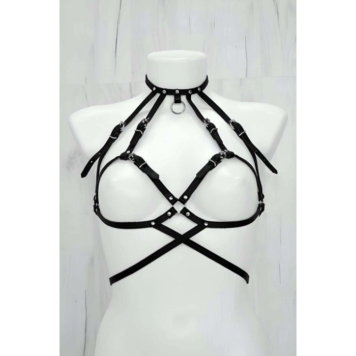 Seksi Giyim Deri Harness - 330