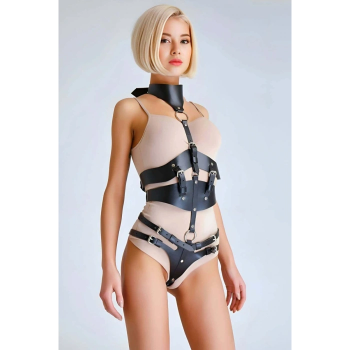 Şık Deri Göğüs Harness - 1321
