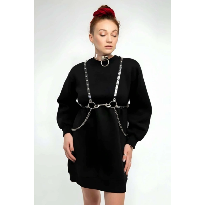 Şık - Şeffaf Kemer Ve Choker Takım - 826