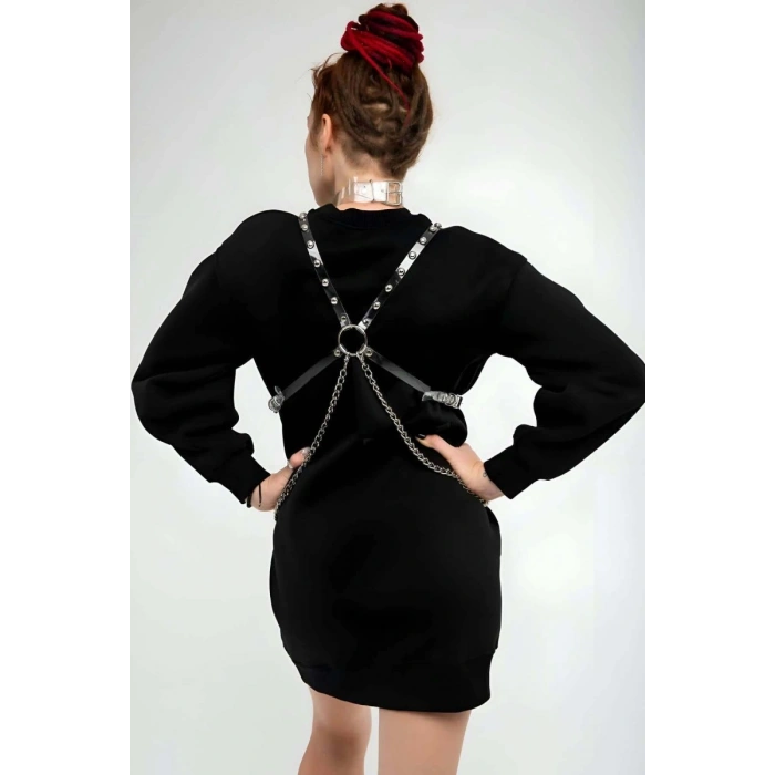 Şık - Şeffaf Kemer Ve Choker Takım - 826