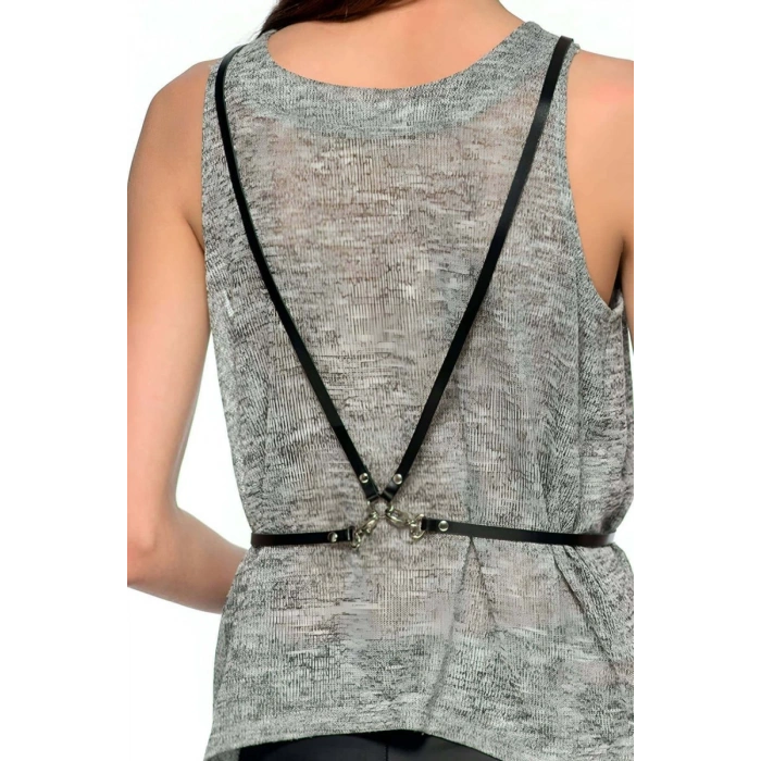 Sırtı V Detaylı Şık Harness - 179