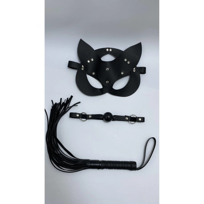 Siyah Maske Ağız Topu,3Lü Set