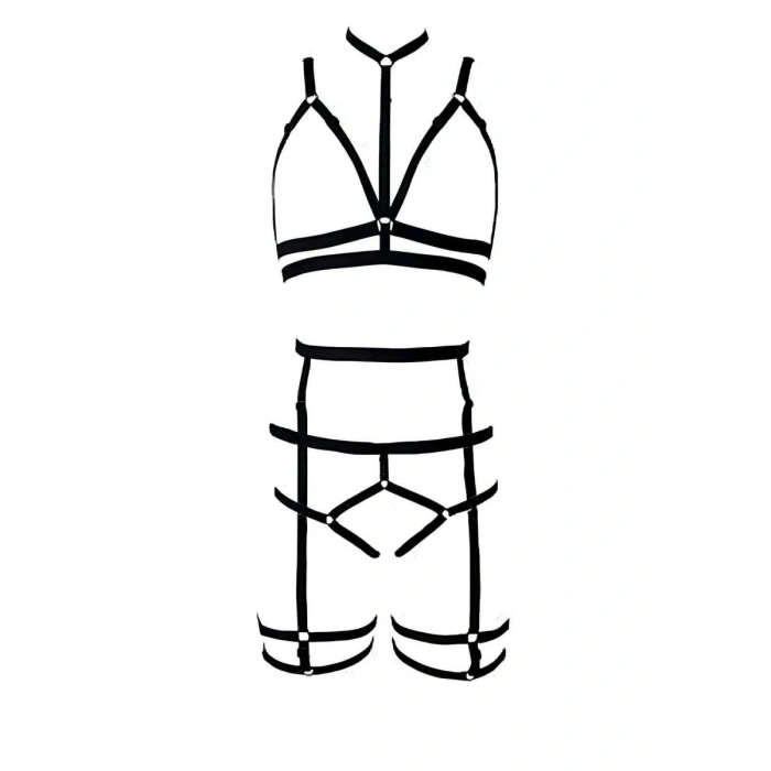 String - Sütyen Jartiyer Harness Takım - 142