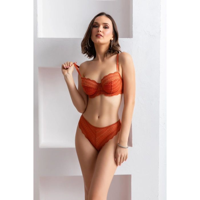 SÜTYEN KÜLOT TAKIM KİREMİT (MGP31801)