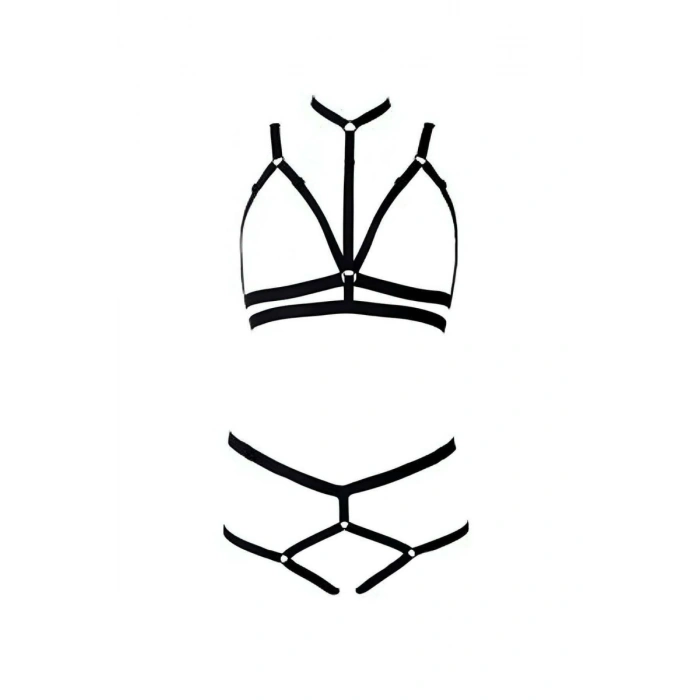 Sütyen - String Lastik Harness Takım - 144