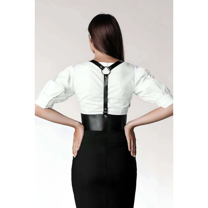 T-shirt, Elbise Üzeri Şık Deri Kemer - 822