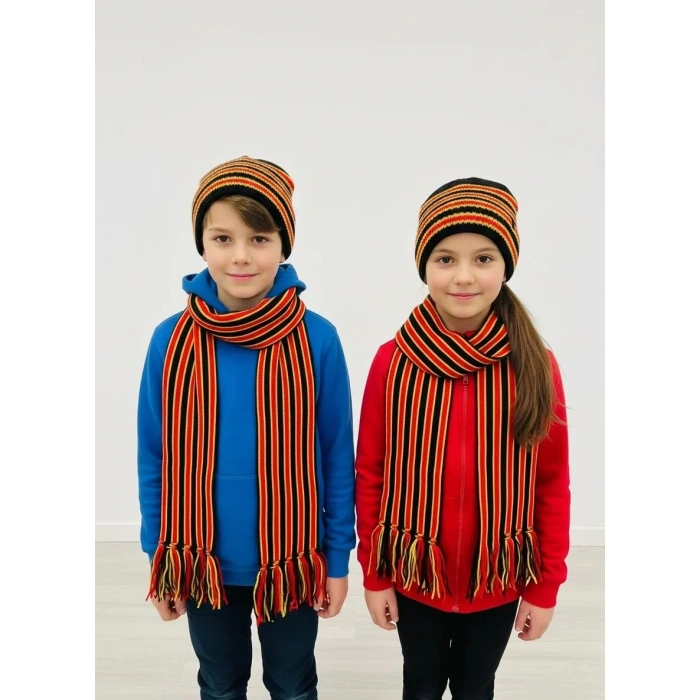 Taraftar Atkı Bere Sarı Kırmızı