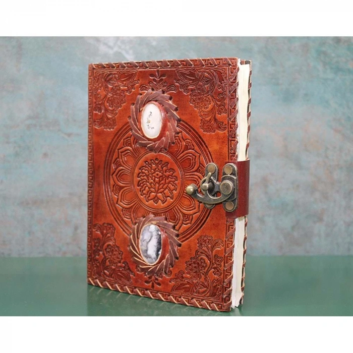 Taşlı Deri Defter