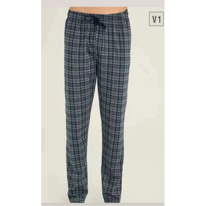 Tek Alt Kareli Desen Pantalon Kly 306