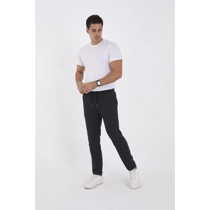 Üç İplik Basic Eşofman Pantolon - Antrasit