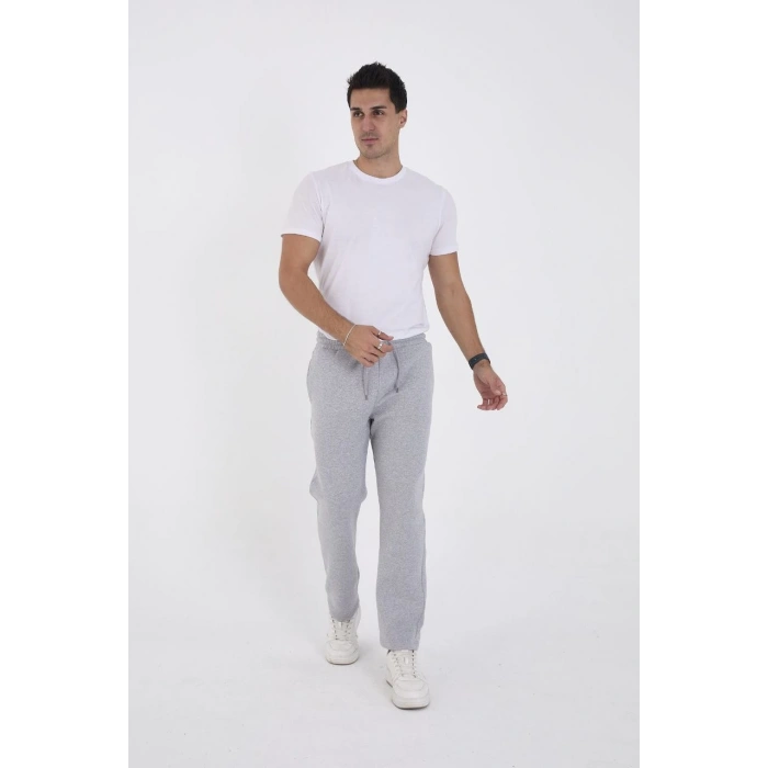 Üç İplik Basic Eşofman Pantolon - Gri