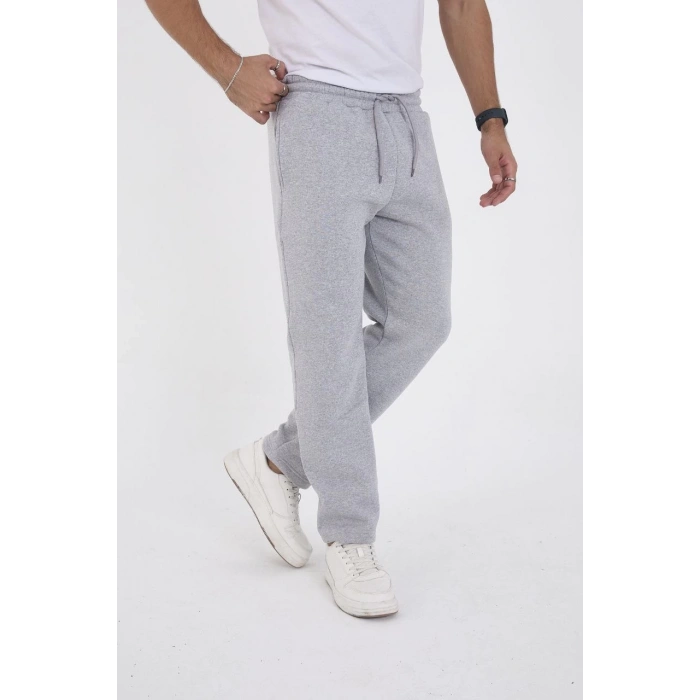 Üç İplik Basic Eşofman Pantolon - Gri