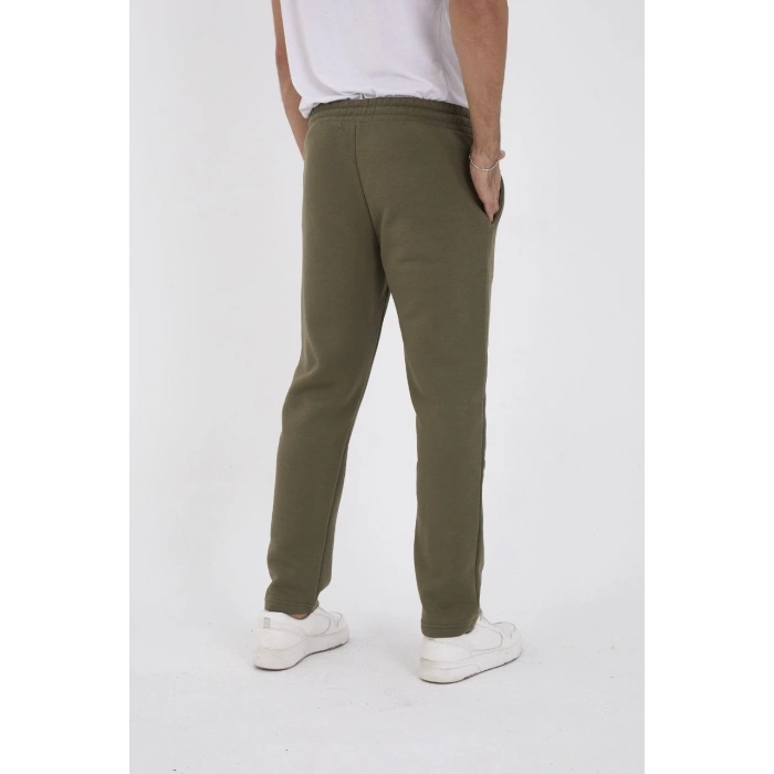 Üç İplik Basic Eşofman Pantolon - Haki