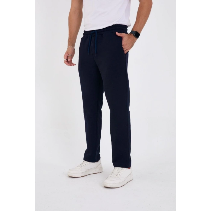 Üç İplik Basic Eşofman Pantolon - Lacivert -
