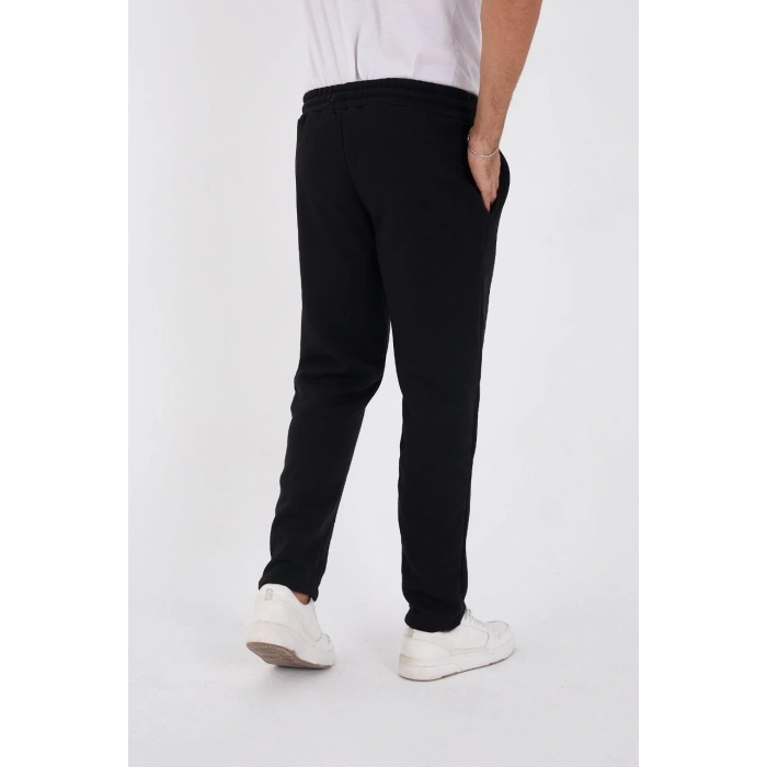 Üç İplik Basic Eşofman Pantolon - Siyah
