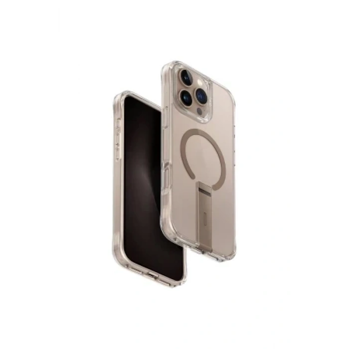 Uniq Apple iPhone 16 Pro Max Eleva Standlı Magsafe Kapak - Şeffaf