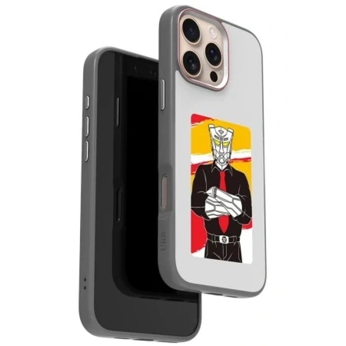 URR Apple iPhone 16 Pro Max NFC Smart Case Akıllı Kapak - Gold
