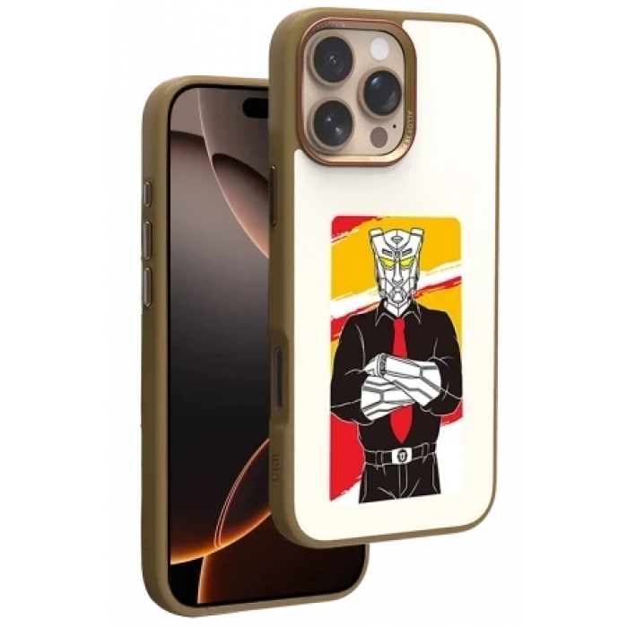 URR Apple iPhone 16 Pro Max NFC Smart Case Akıllı Kapak - Siyah