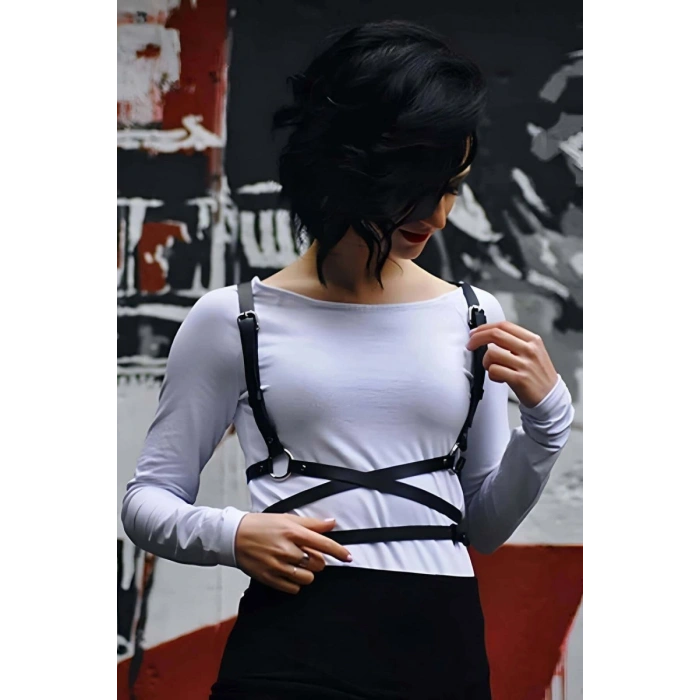 Uzun Ve Bele Dolamalı Şık Harness - 172