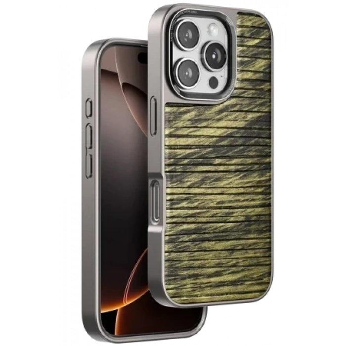 Venco Apple iPhone 16 Pro Max Wave Kapak - Derin Mor