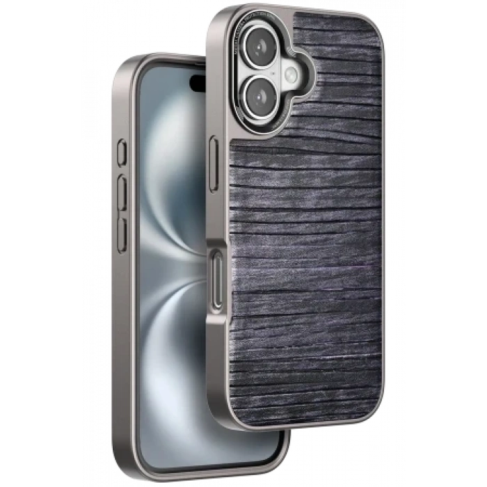 Venco Apple iPhone 16 Wave Kapak - Derin Mor
