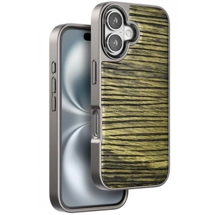 Venco Apple iPhone 16 Wave Kapak - Derin Mor