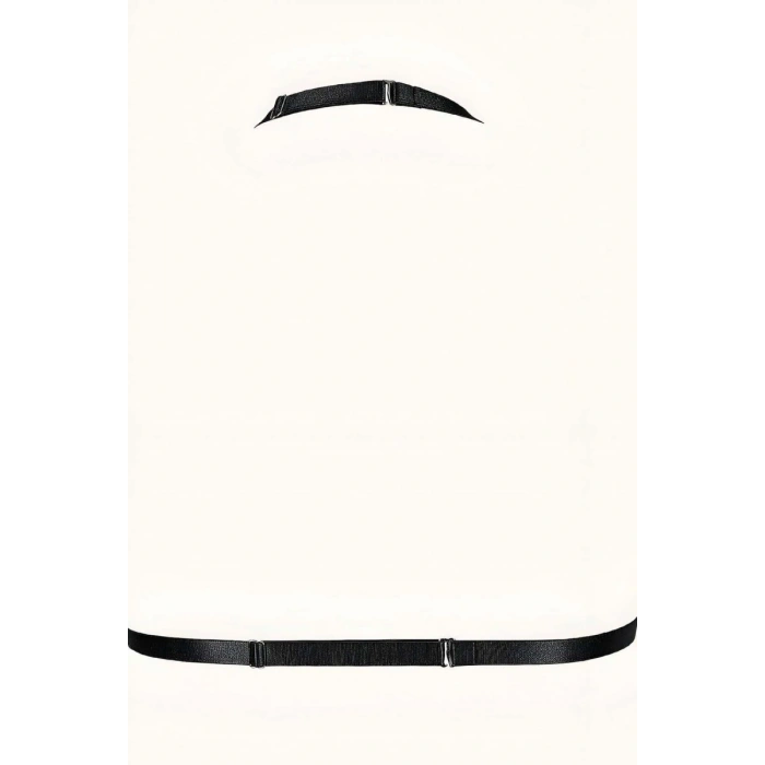 Zincirli Lastik Seksi Göğüs Harness - 805