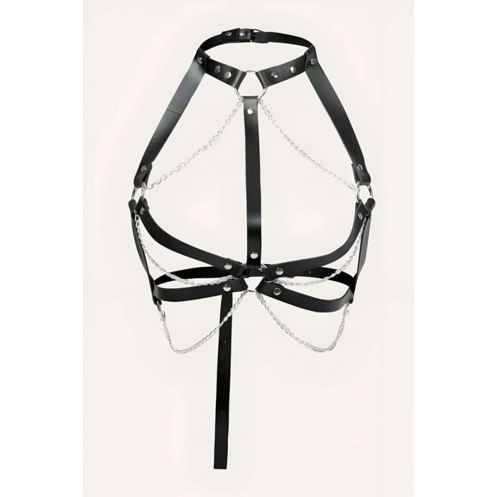 Zincirli Seksi Göğüs Harness - 796