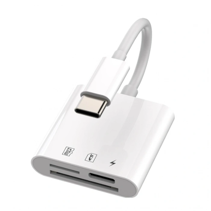 ZR498 Nk-1011Tc Type-C 3 İn 1 Memory Card Reader