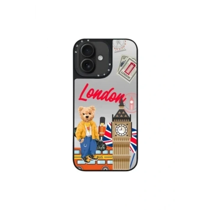 ZuckBear Apple iPhone 16 Benard Mirror Magsafe Kapak - Paris