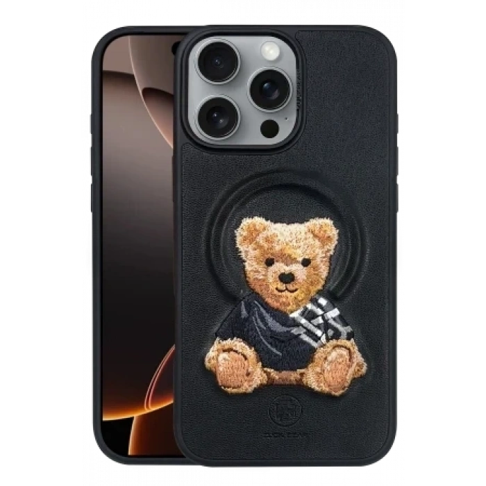 ZuckBear Apple iPhone 16 Pro Everley Magsafe Kapak - Siyah