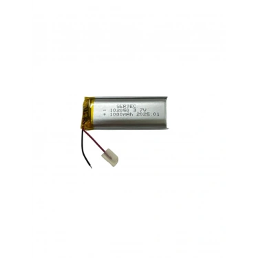 102050 3.7V 1000mAh Li-Polymer Pil (Devreli/1.5A)