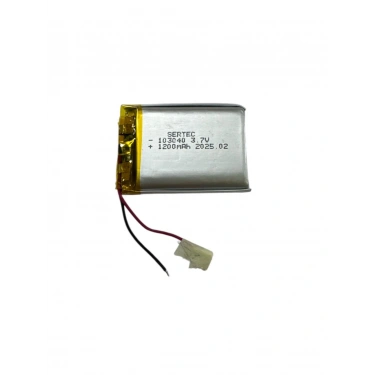 103040 3.7V 1200mAh Li-Polymer Pil (Devreli/1.5A)
