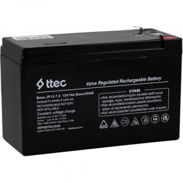 12V 7 AH Base Kuru Bakımsız Akü