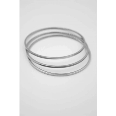3lü Ajda Bilezik -65mm - Gümüş