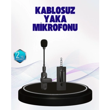 360 Derece Ses Algılamalı Type C Şarjlı Yaka Mikrofonu