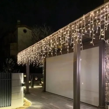 3m 100 LED Çakarlı IP65 Dış Mekan Saçak Perde