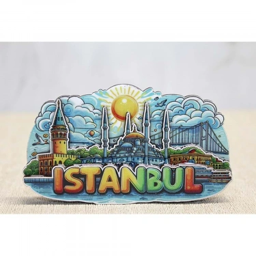 Ahşap İstanbul Temalı Magnet
