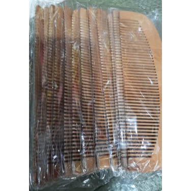 Ahşap Tarak 12li Paket Dar Dişli Oval