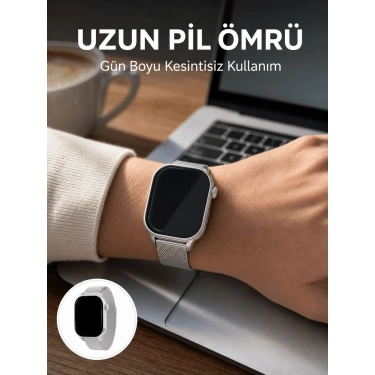 AMOLED Ekranlı Bluetooth Aramalı 3 Kordonlu Akıllı Saat