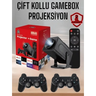 Android Projeksiyon Ve Çift Kollu Game Box