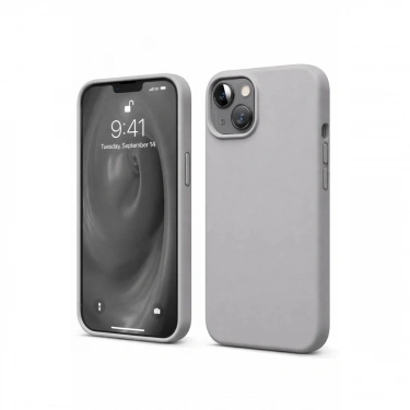 Apple İphone 14 Kılıf First Silikon - Gri