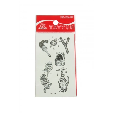 Astronot Tattoo Dövme Sticker