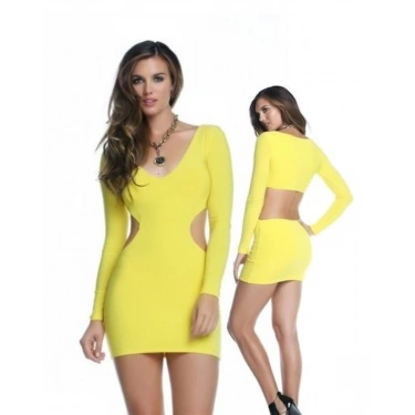 B101004 Seksi Mini Elbise