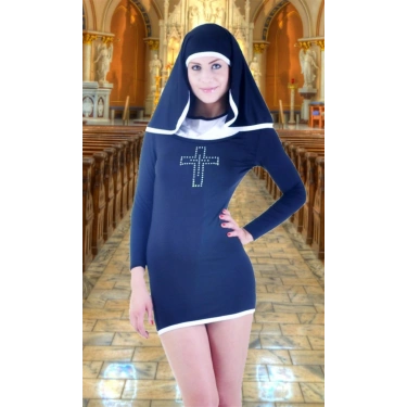 B102707 Seksi Rahibe Kostümü