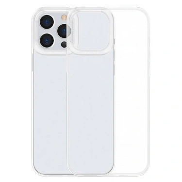 Baseus Simple Case İphone 13 Pro Max İnce Silikon Şeffaf Kılıf