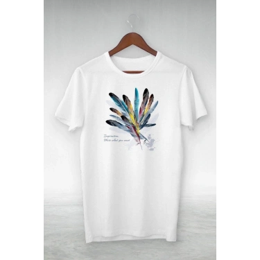 Baskılı Oversize T-Shirt - Beyaz -