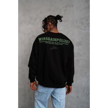 Baskılı Sweat - Siyah -