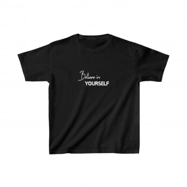 Baskılı T-Shirt - Siyah -