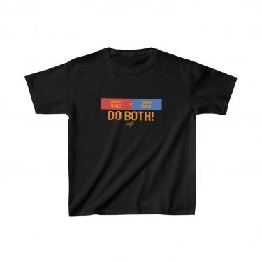 Baskılı T-Shirt - Siyah -